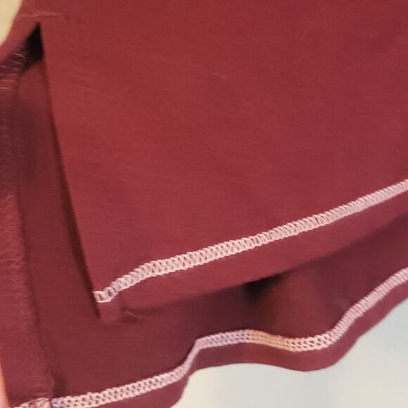 Cuddl Duds‎ Womens Long Sleeve T Shirt Size S Maroon Modal Rayon Crew Neck - Picture 3 of 7